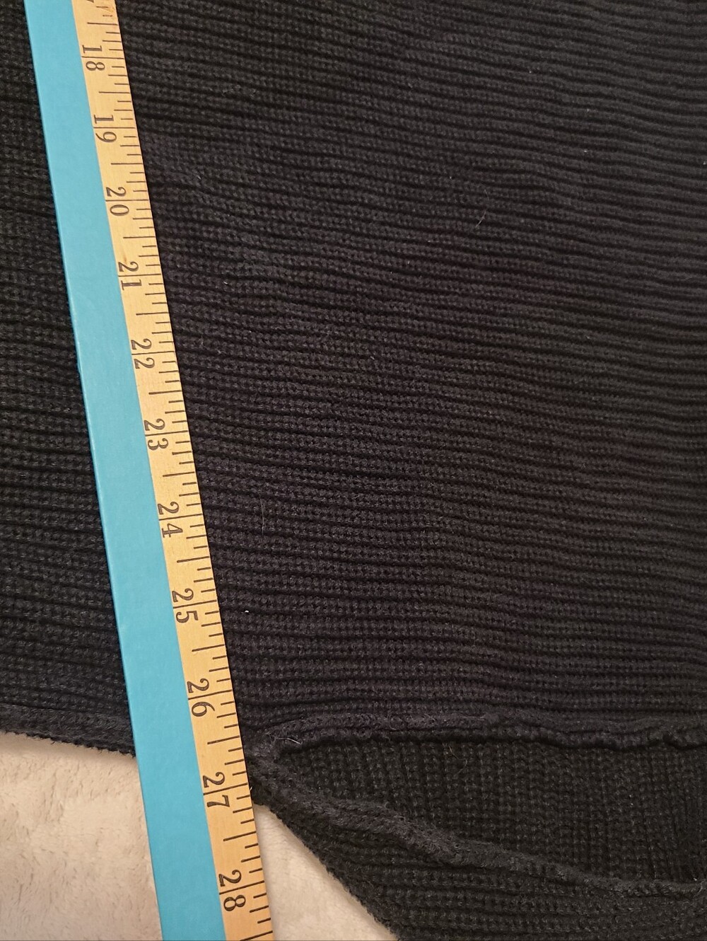 Aerie Cotton Oversized Black Cable Knit Sweater Size M - Picture 8 of 9